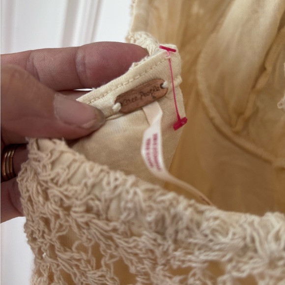 Free People Dahlia Strapless Crochet Dress Lined to Knee Size Small - Picture 9 of 15